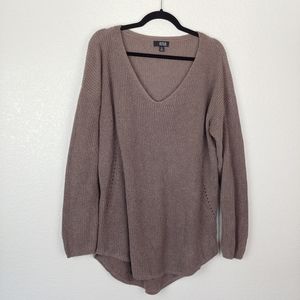 A.n.a Brown Smock Blouse Sweater Size XL